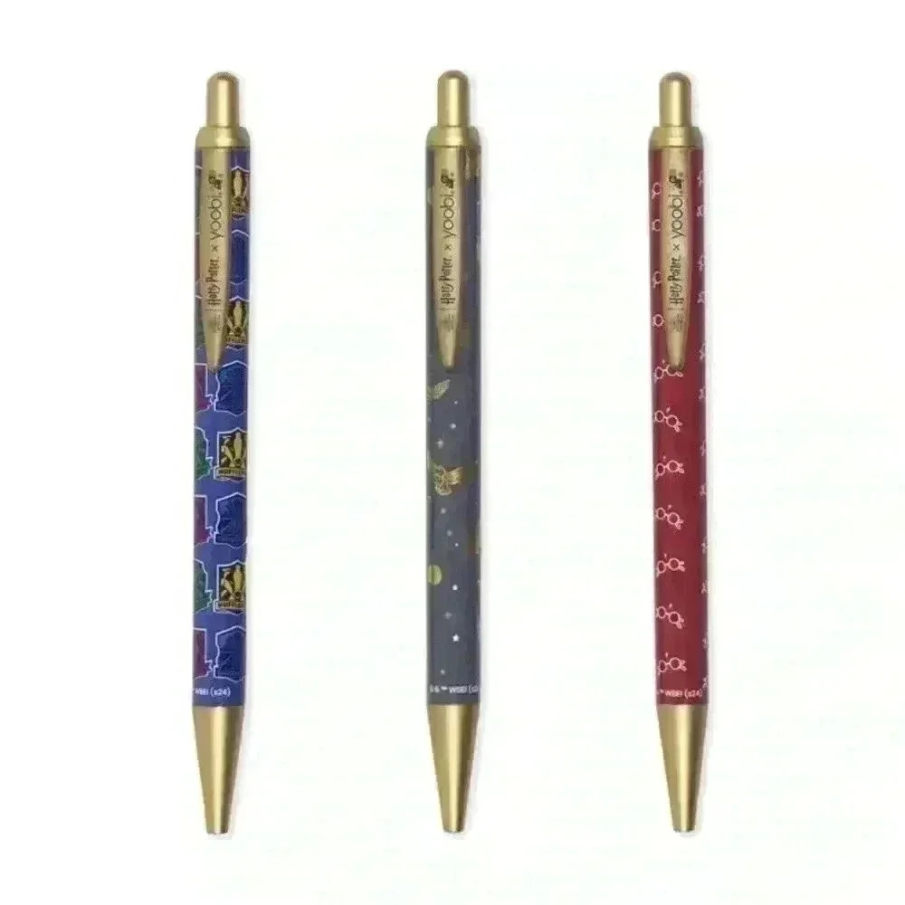 Yoobi X Harry Potter 3 pk Ballpoint Pens blank ink New/Sealed